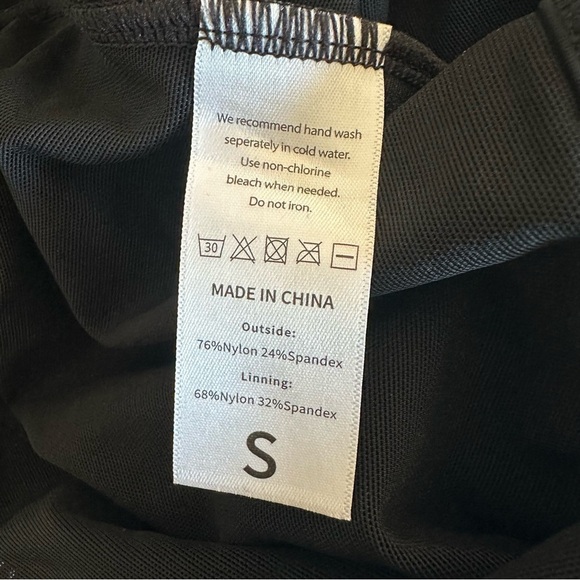 Black Strappy Bodysuit - Picture 3 of 3